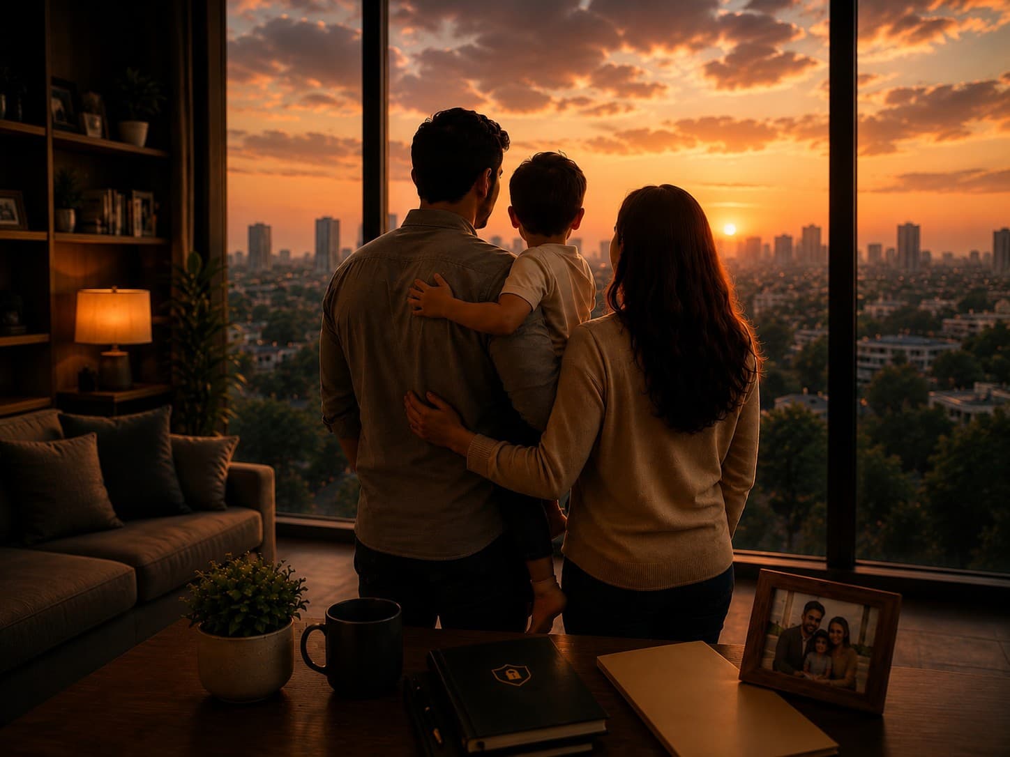 Indian family securing their financial future together